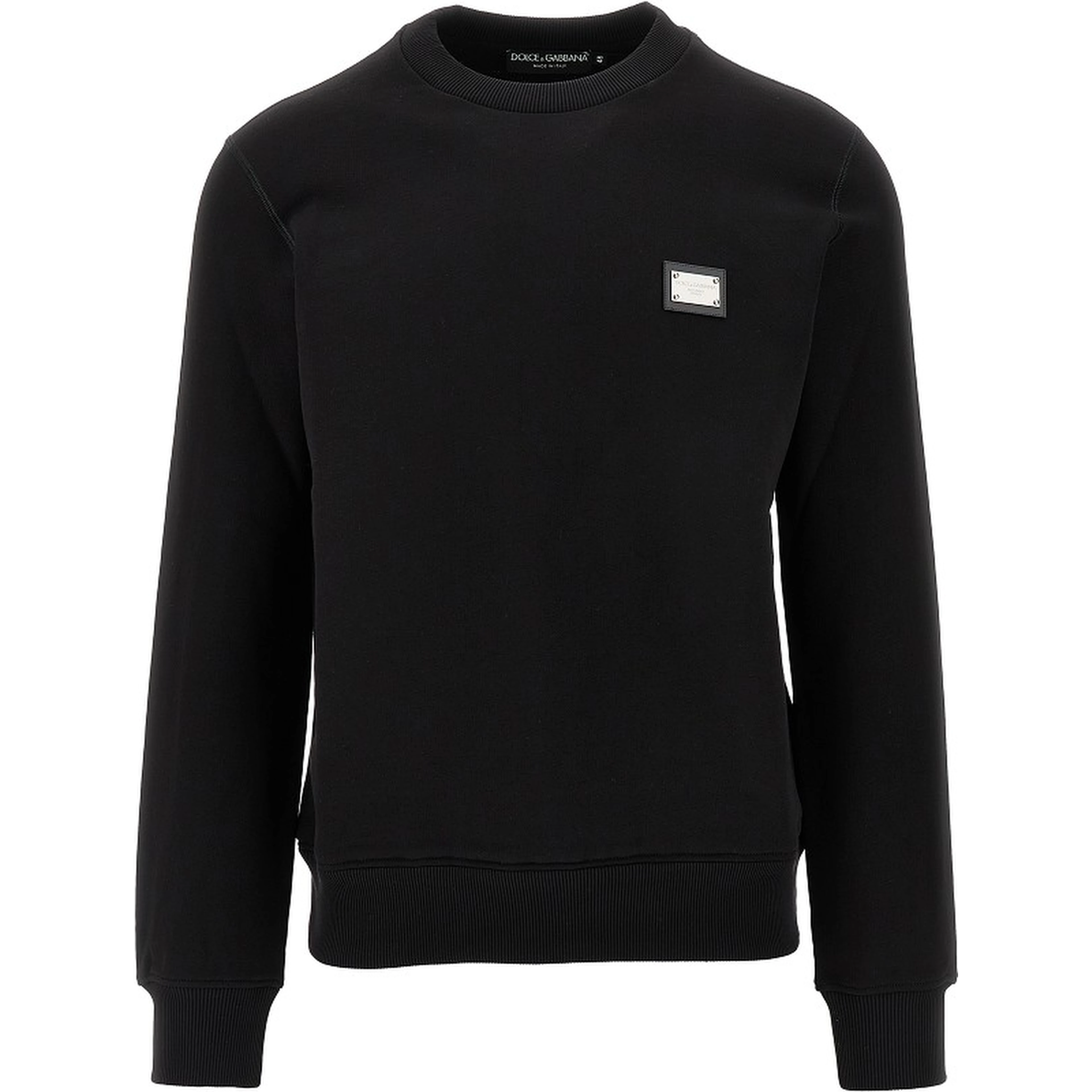 Logo plate crewneck sweatshirt
