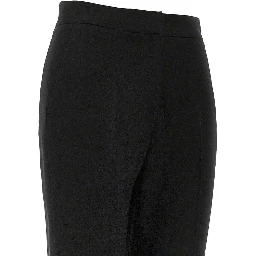 Canvas cropped straight leg pants