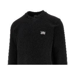Logo plate crewneck sweatshirt