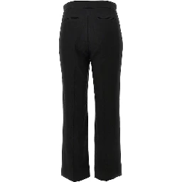 Canvas cropped straight leg pants