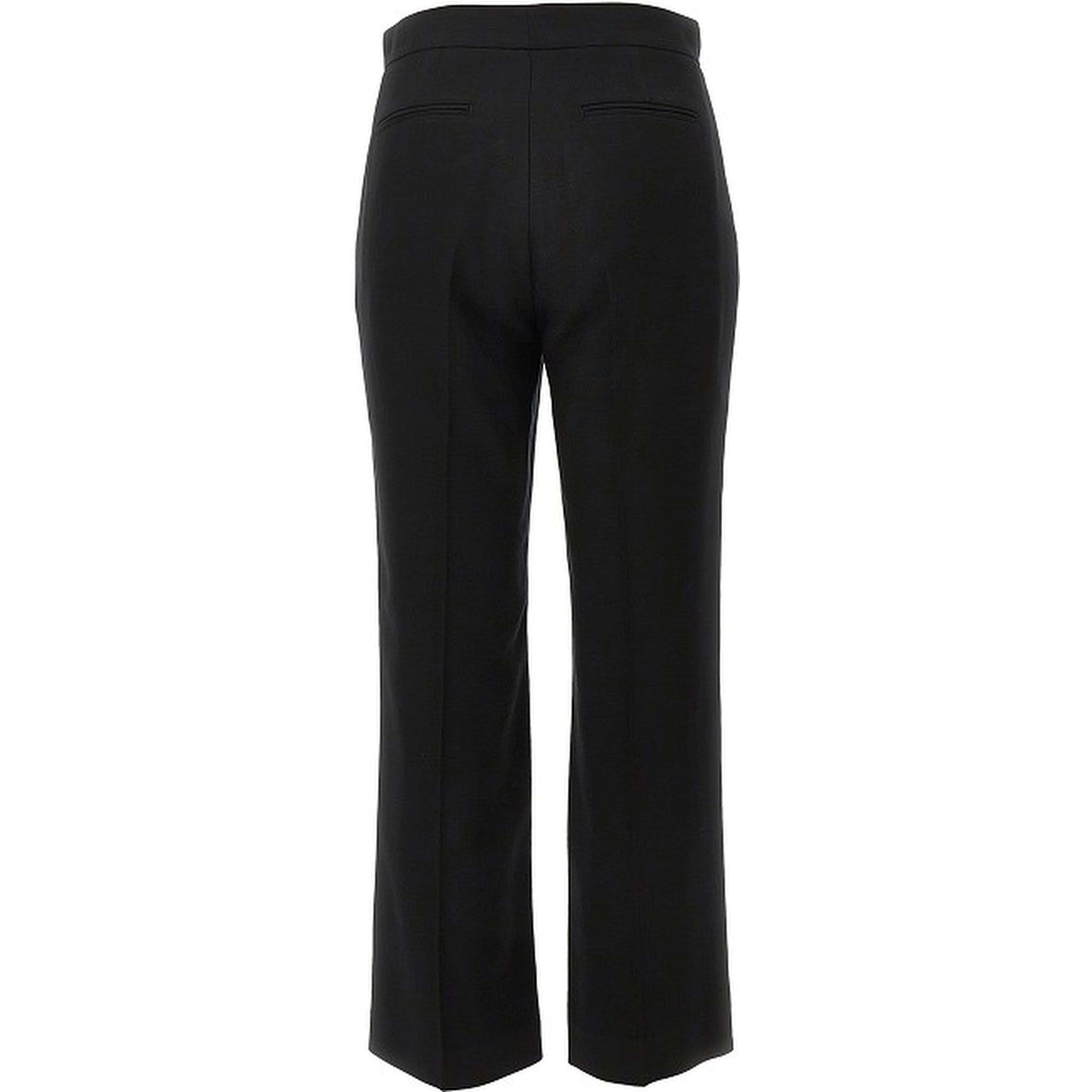 Canvas cropped straight leg pants