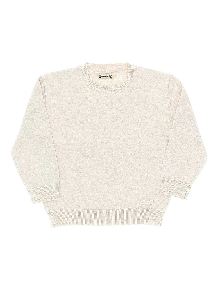 Crewneck cotton sweater