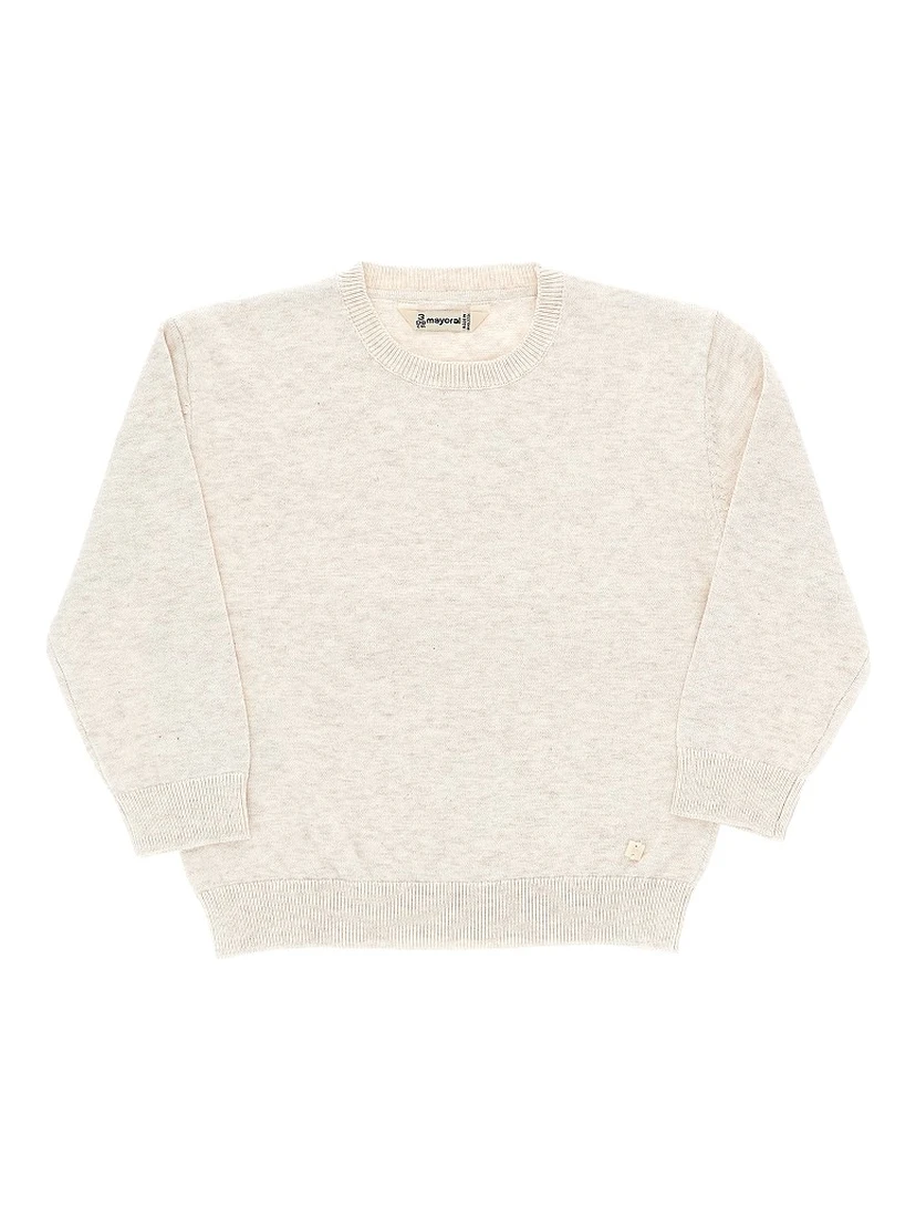 Crewneck cotton sweater