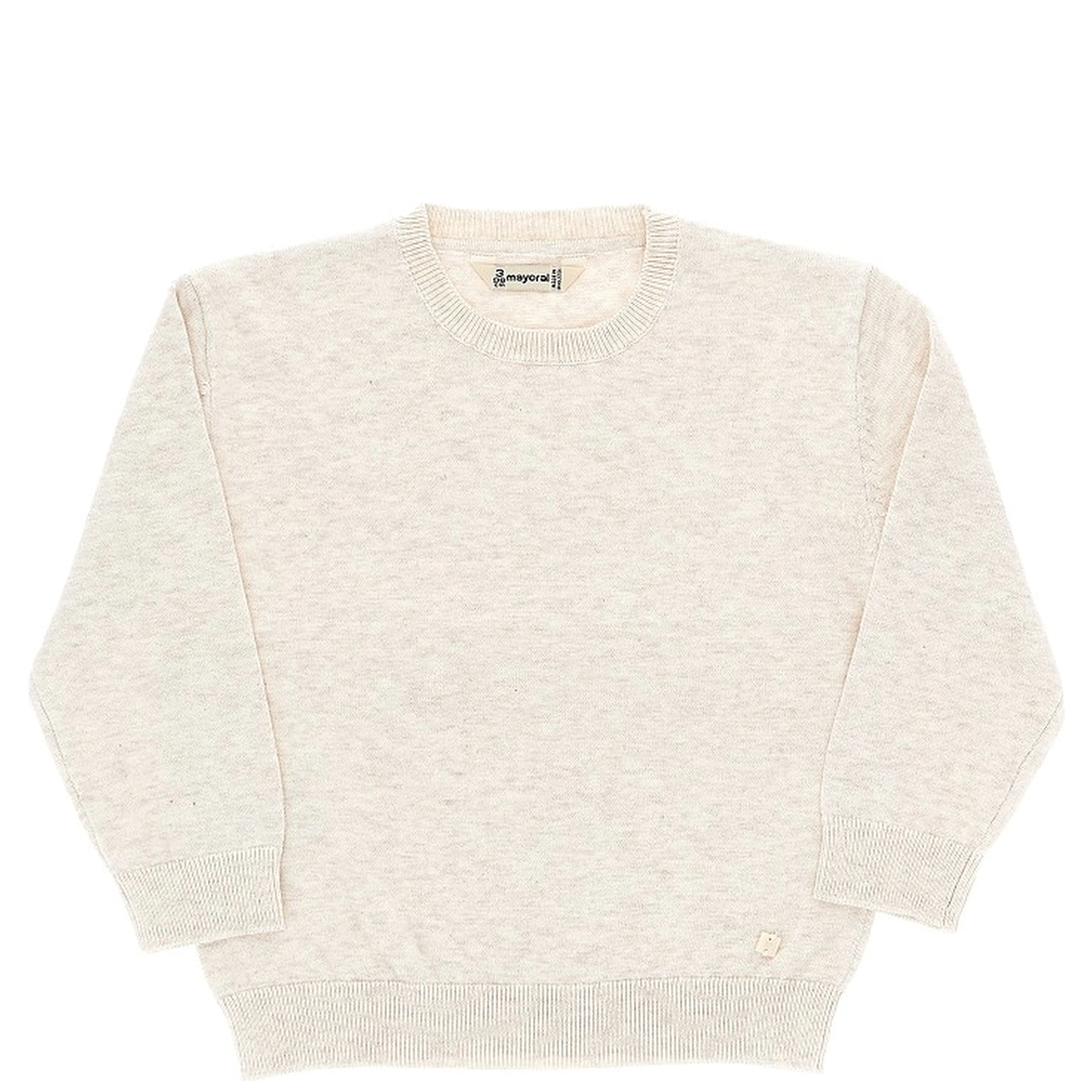 Crewneck cotton sweater