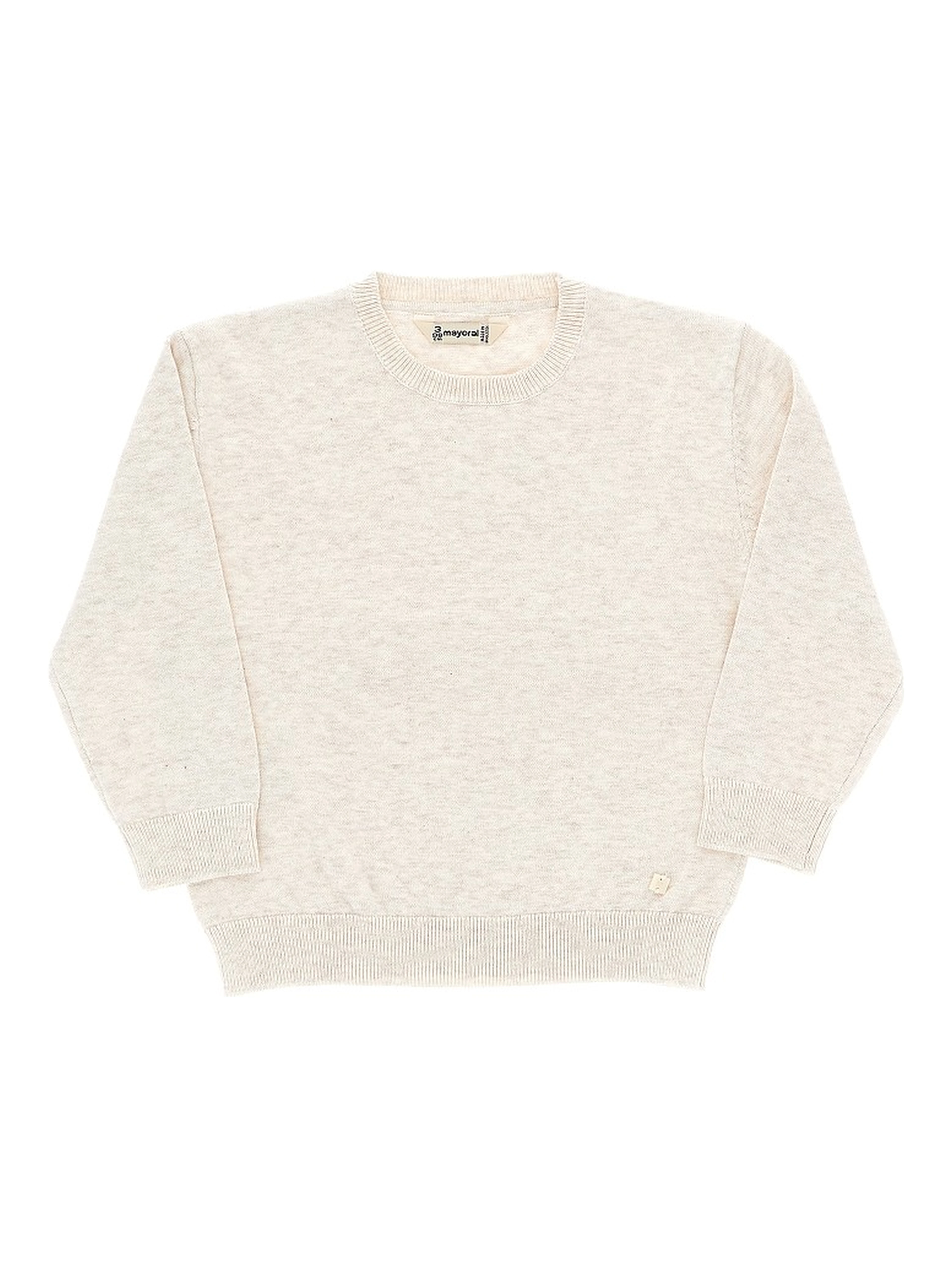 Crewneck cotton sweater