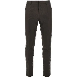 Virgin wool twill tailored pants