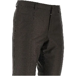 Virgin wool twill tailored pants