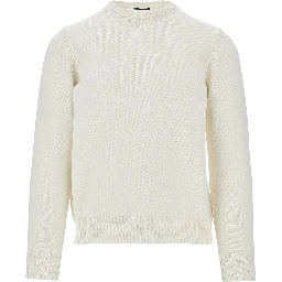 Crewneck cotton sweater