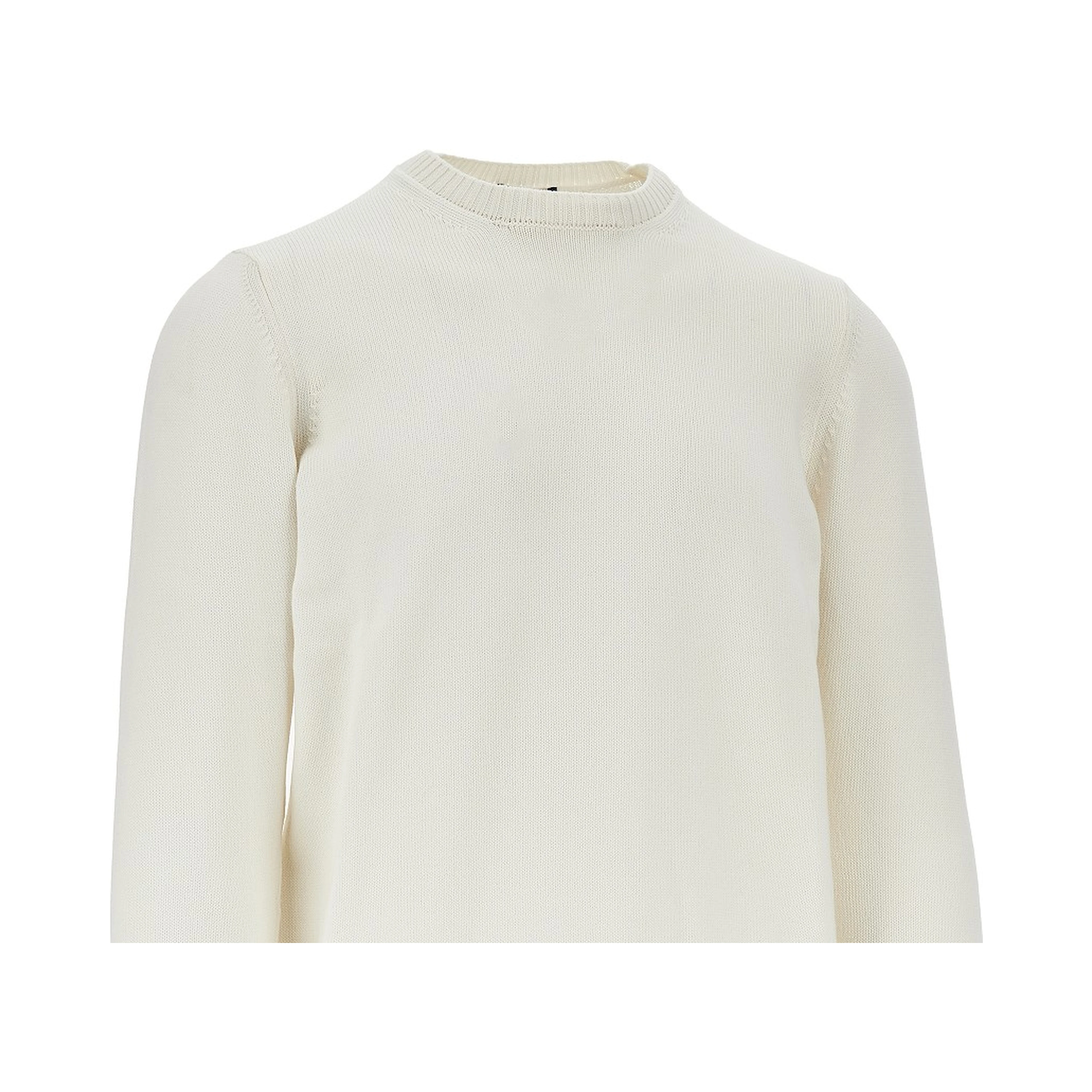 Crewneck cotton sweater