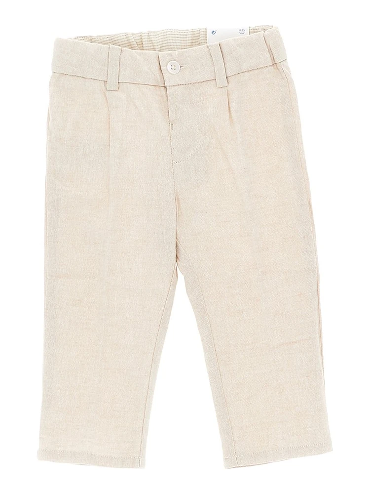 Cotton and linen chino pants