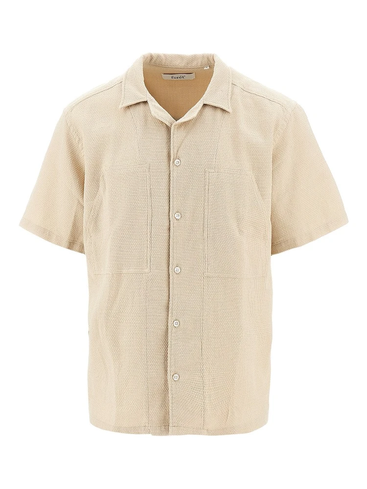 'Lagoon' cotton shirt