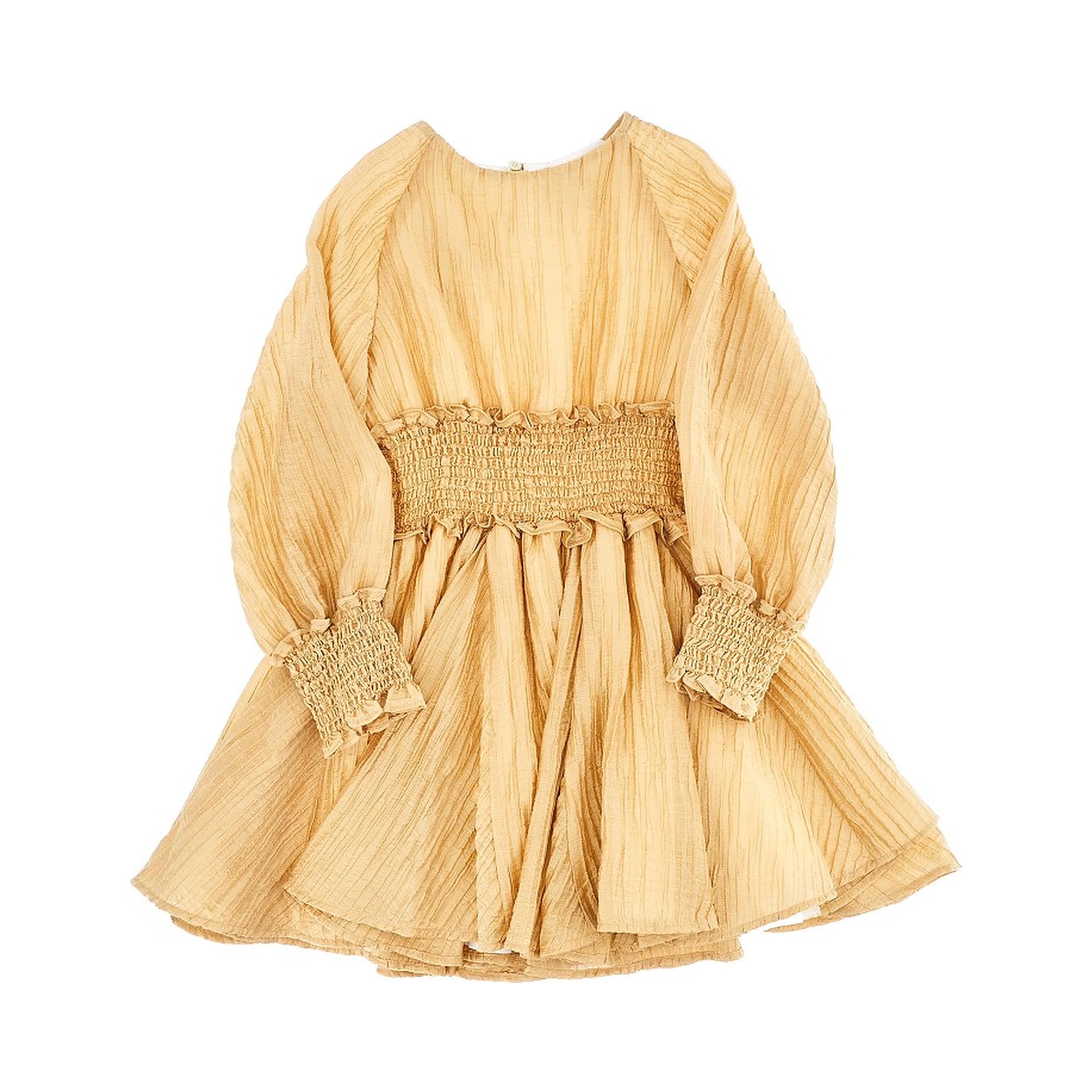 Gathered fabric mini dress