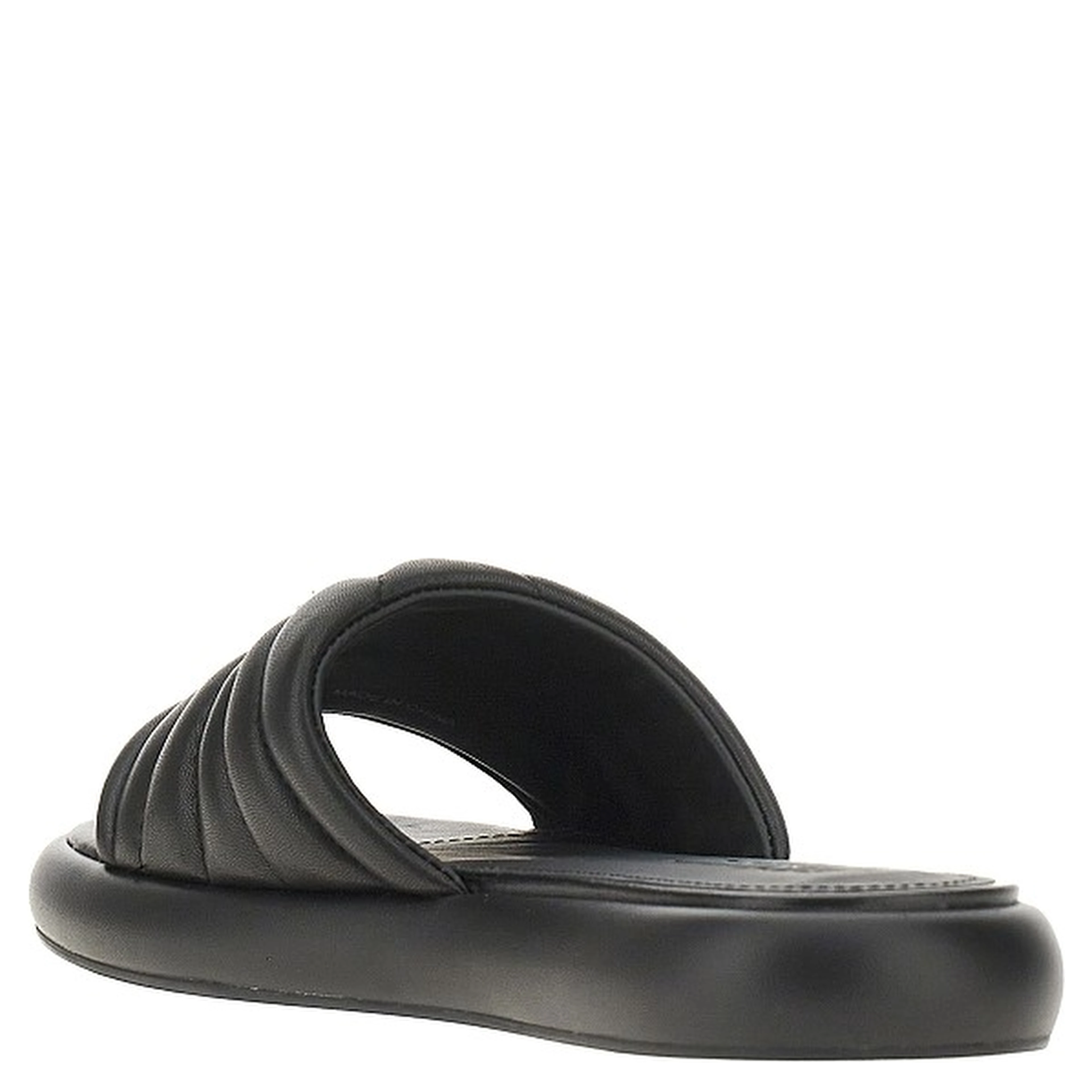'Love Birds' nappa leather slides
