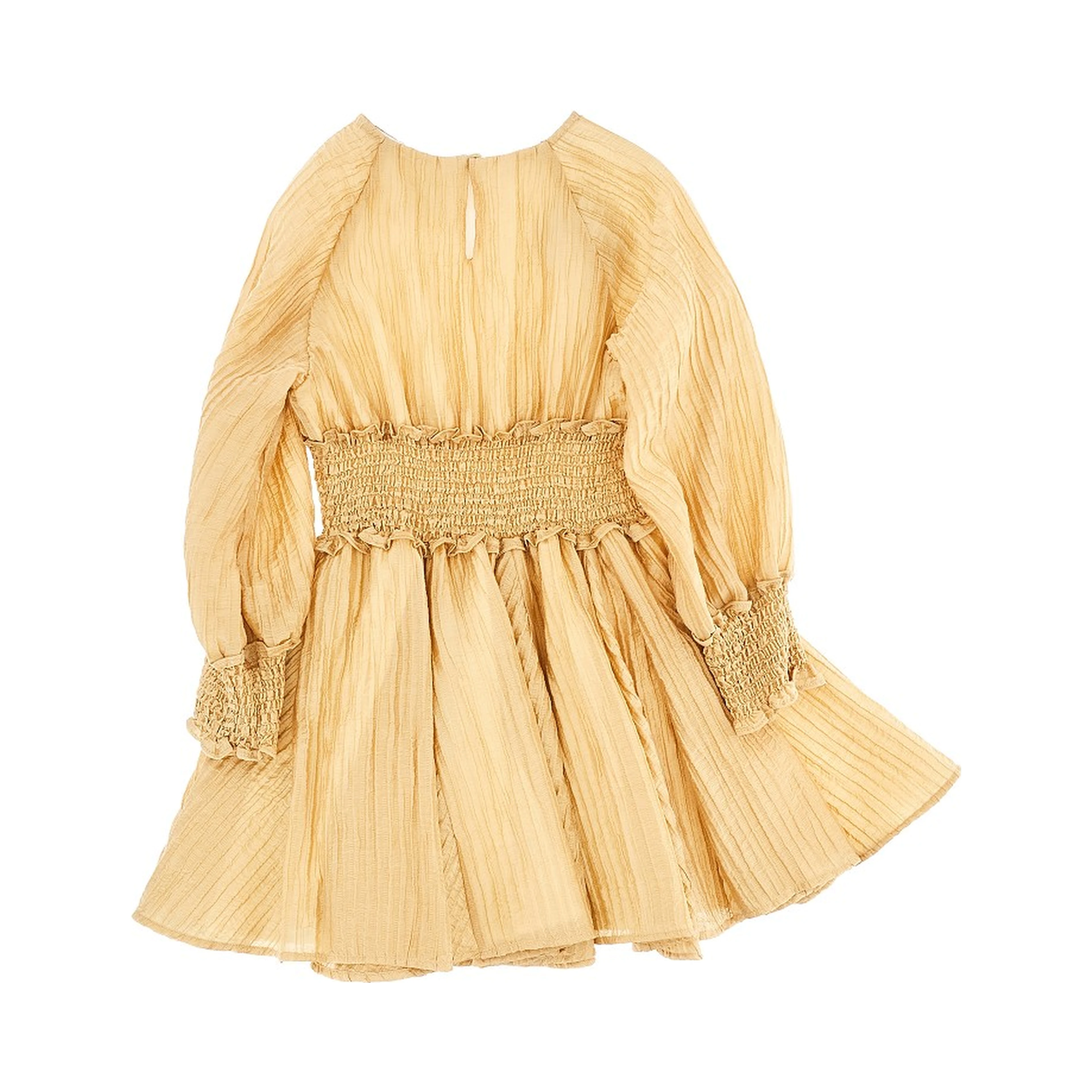 Gathered fabric mini dress