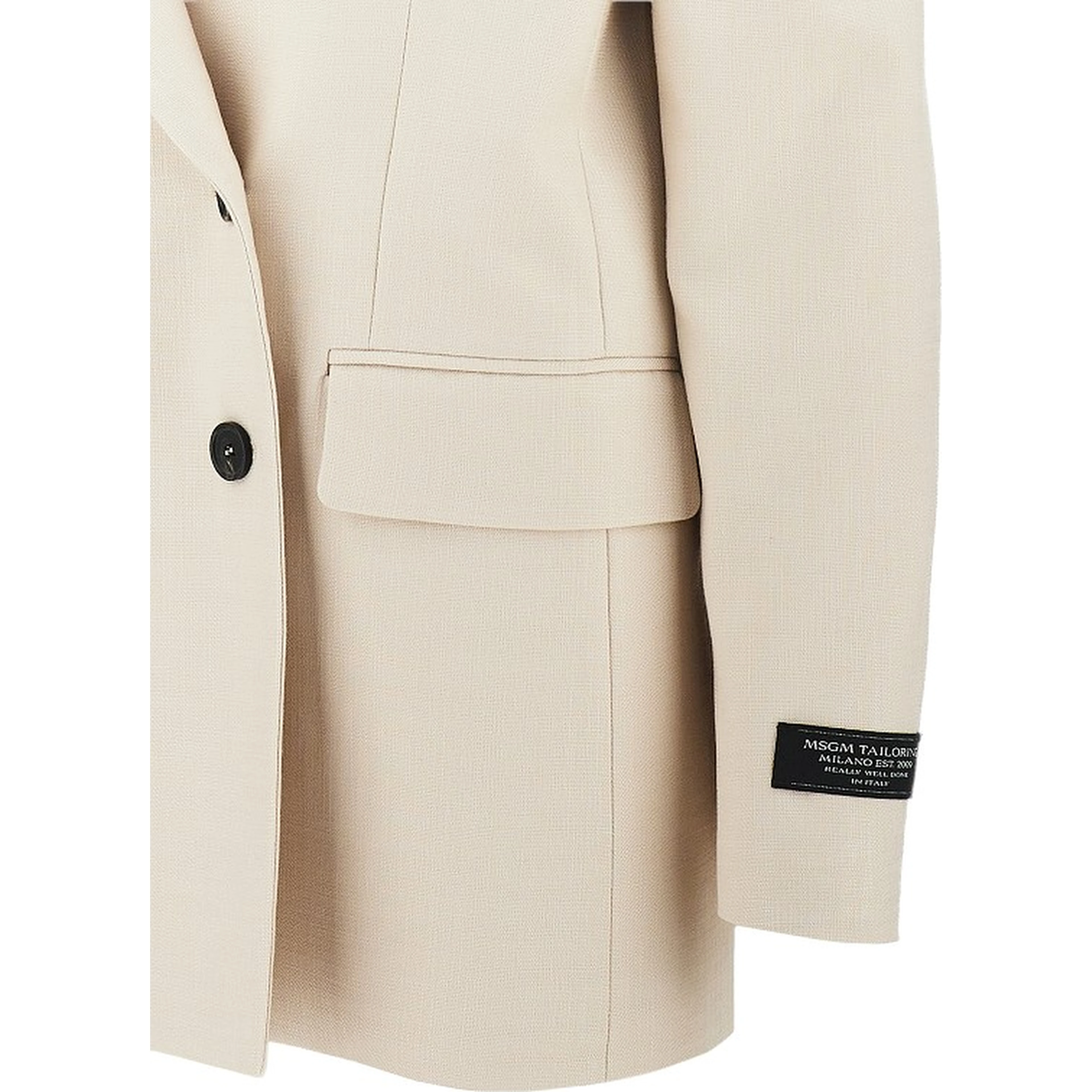 Oversized canvas double-breasted jacket