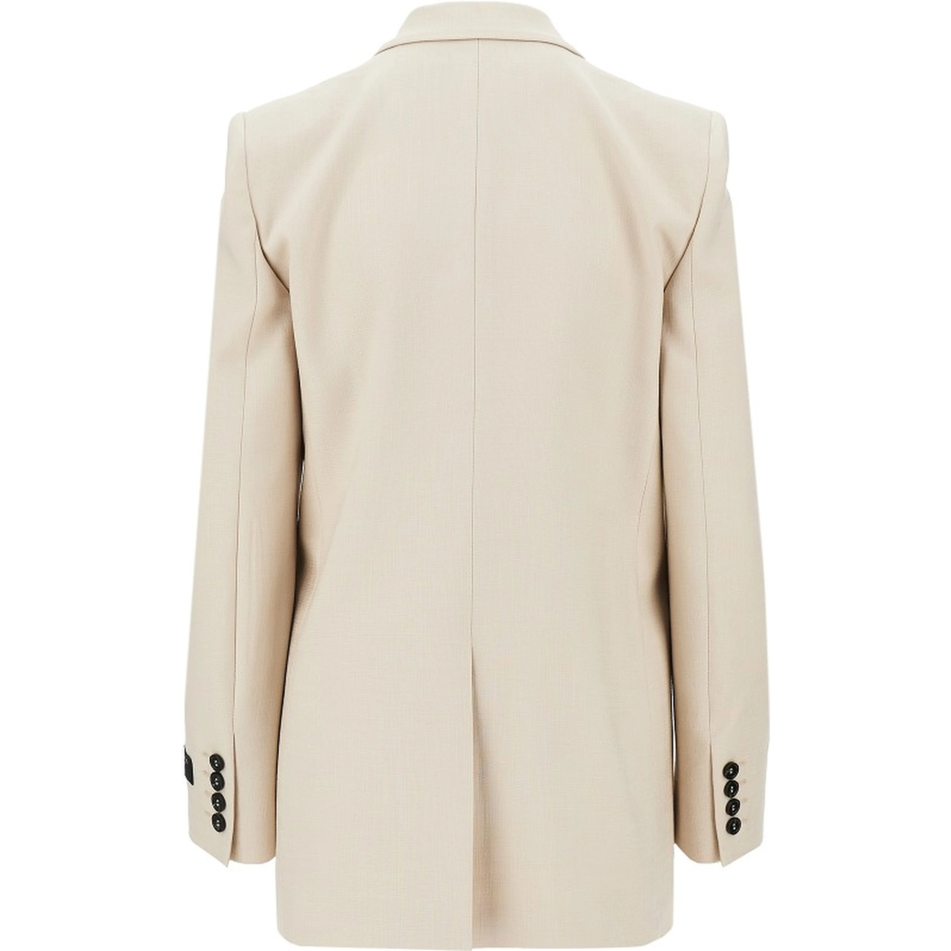 Oversized canvas double-breasted jacket