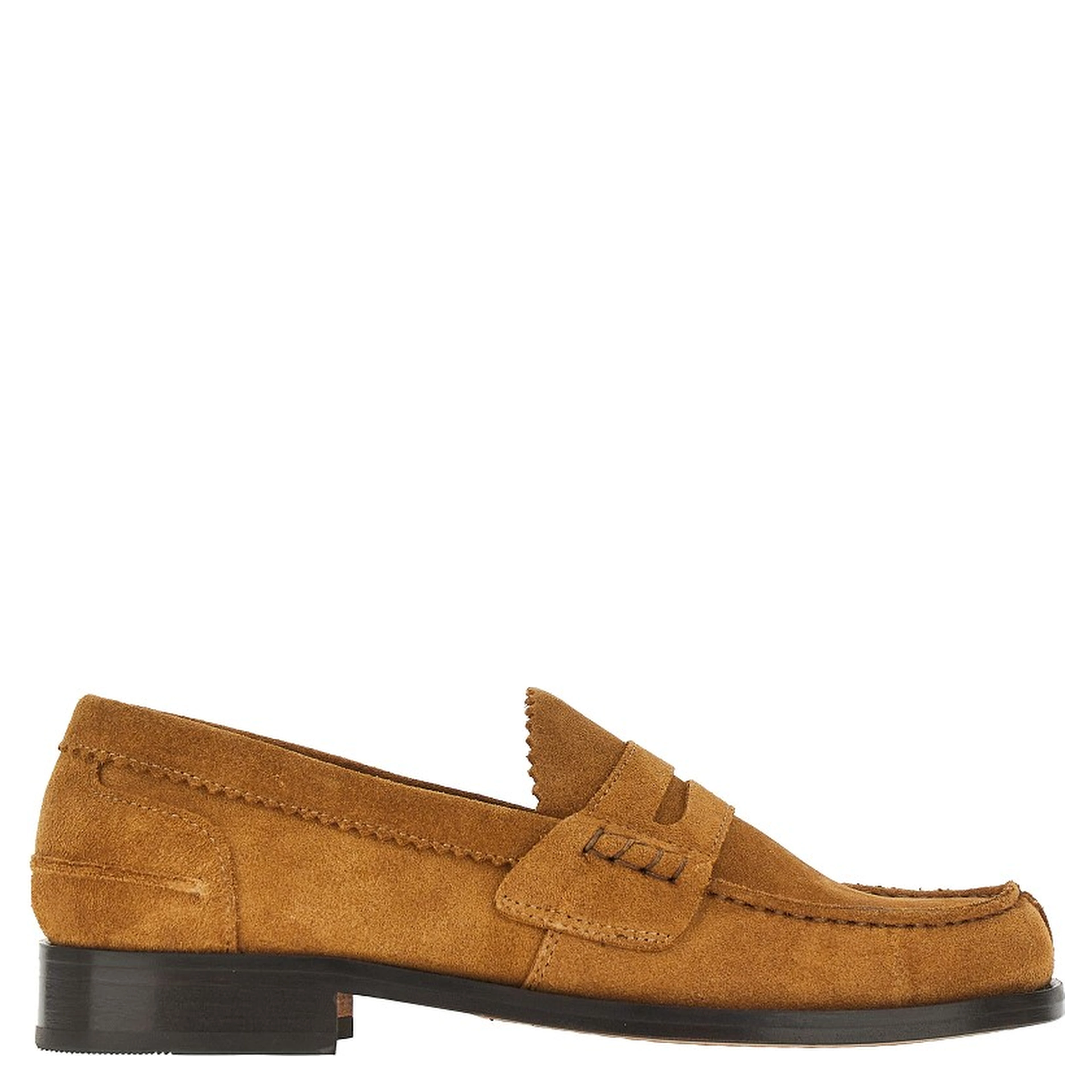 Suede leather loafers