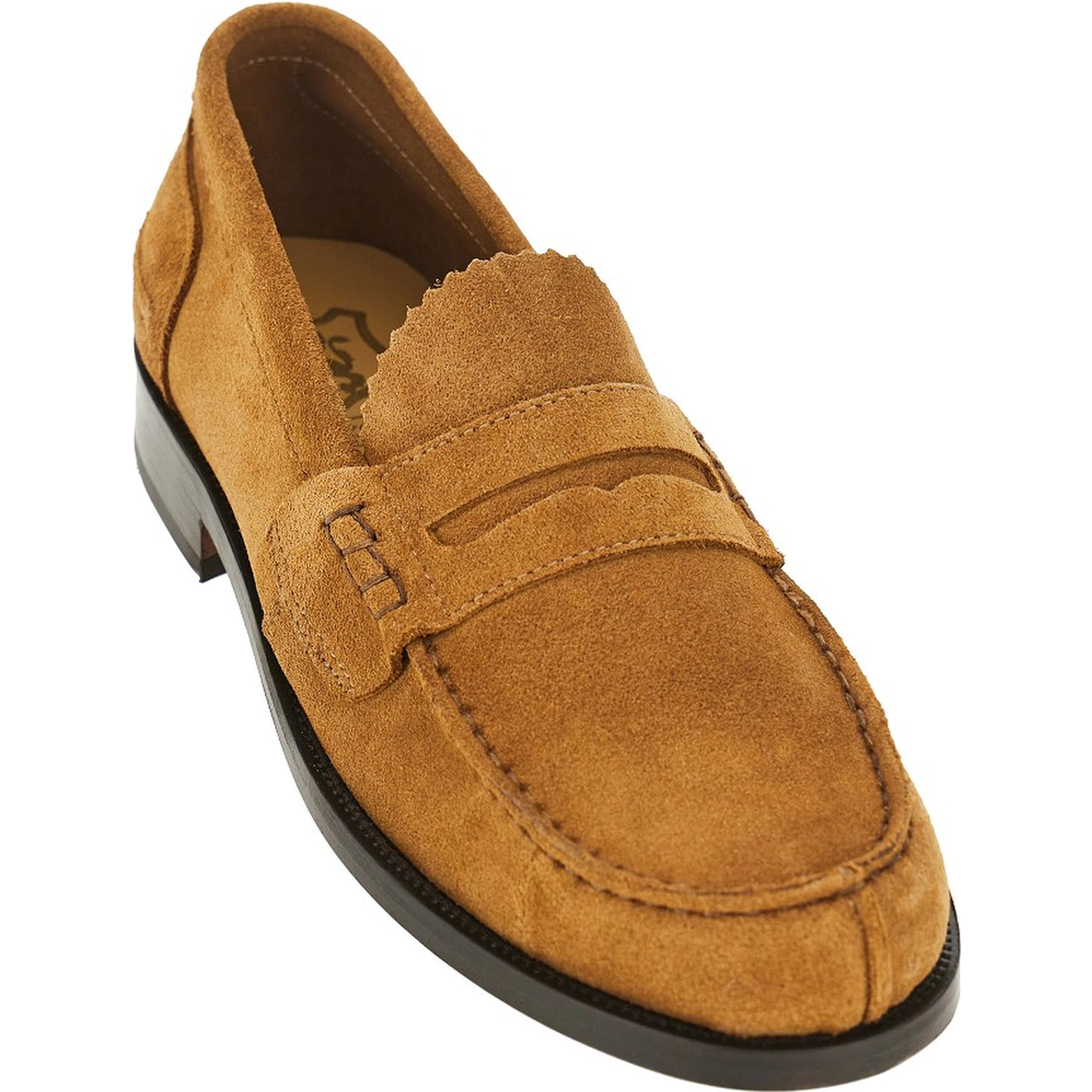 Suede leather loafers