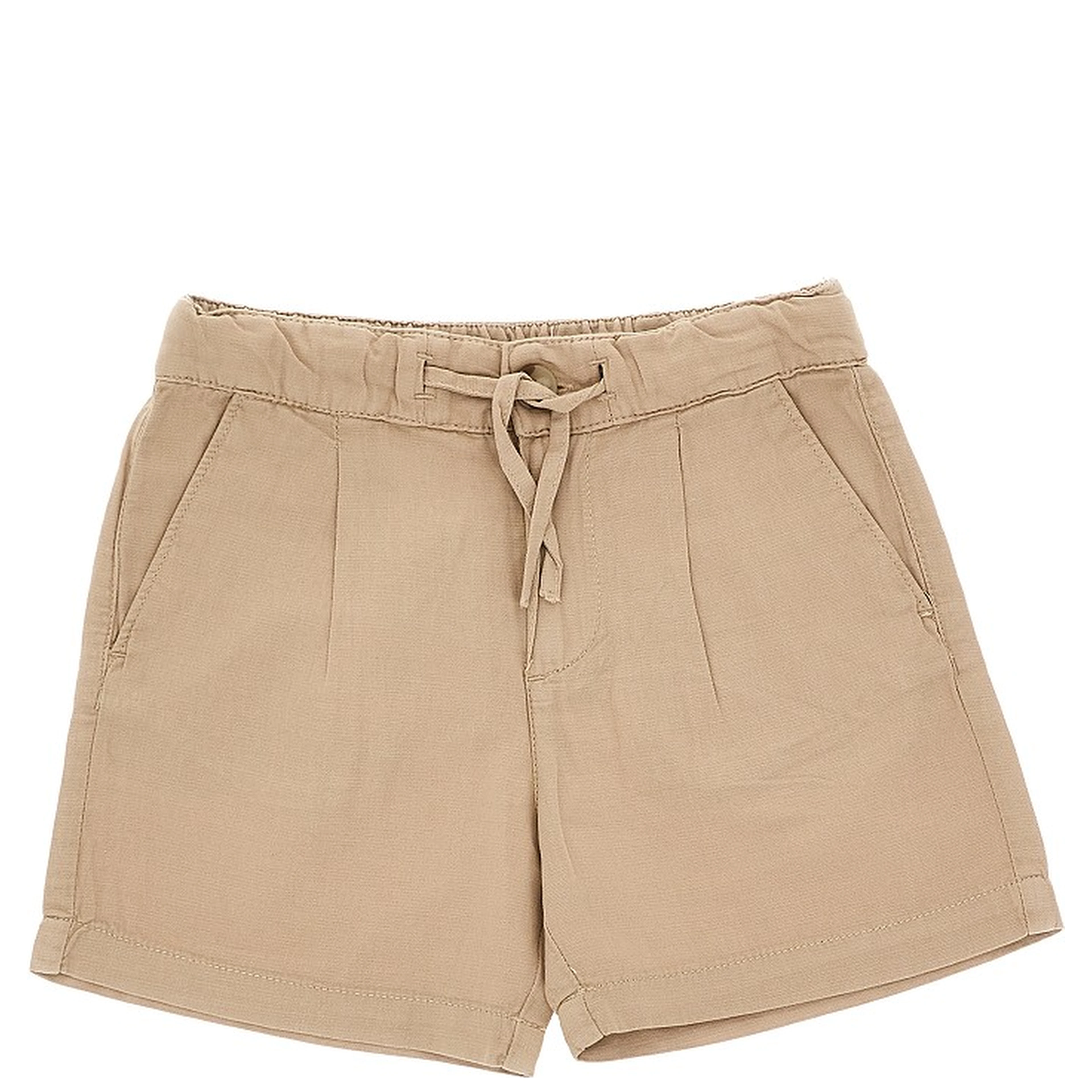Linen and cotton bermuda shorts