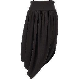 Draped jersey skirt