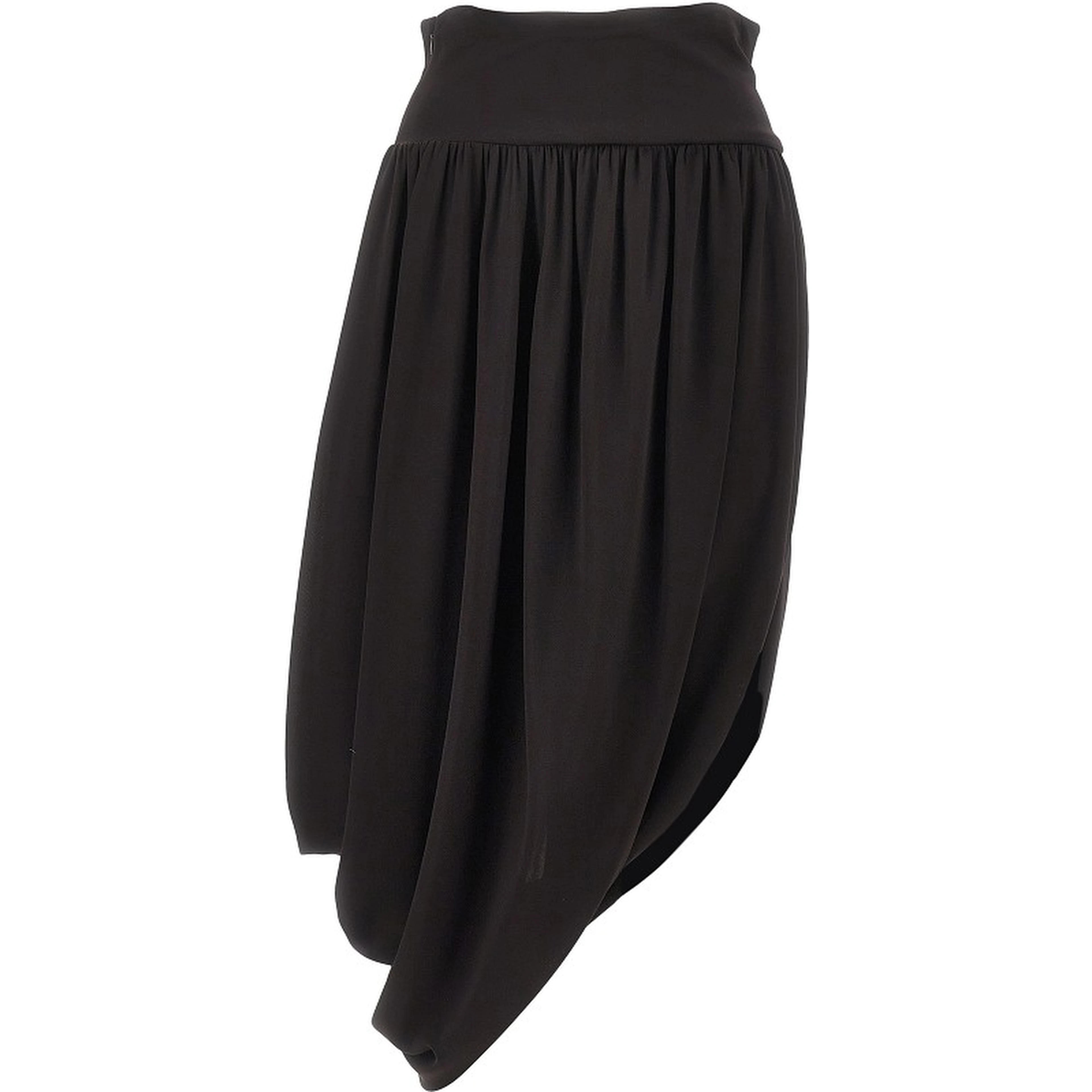 Draped jersey skirt