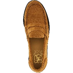 Suede leather loafers