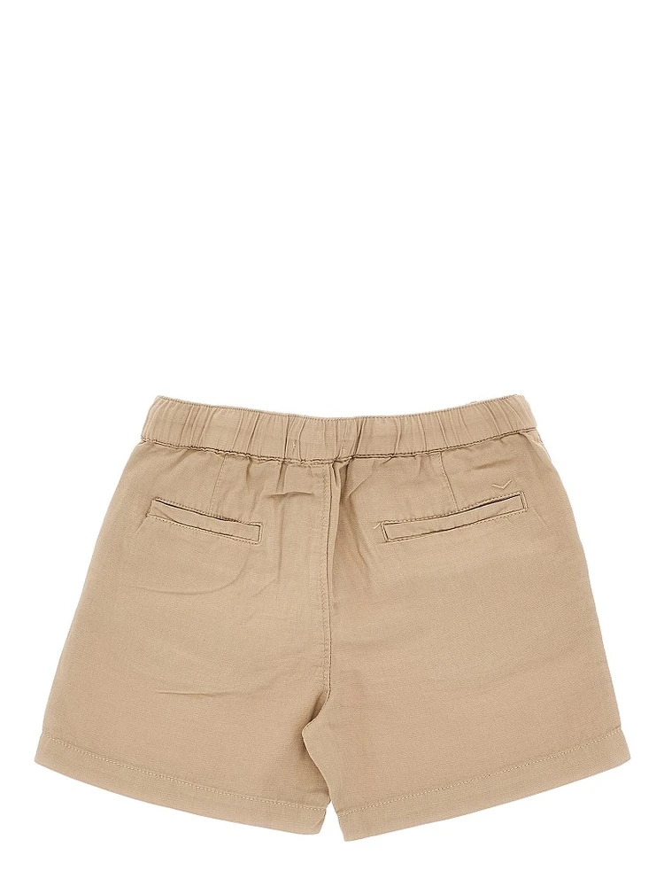 Linen and cotton bermuda shorts alternative