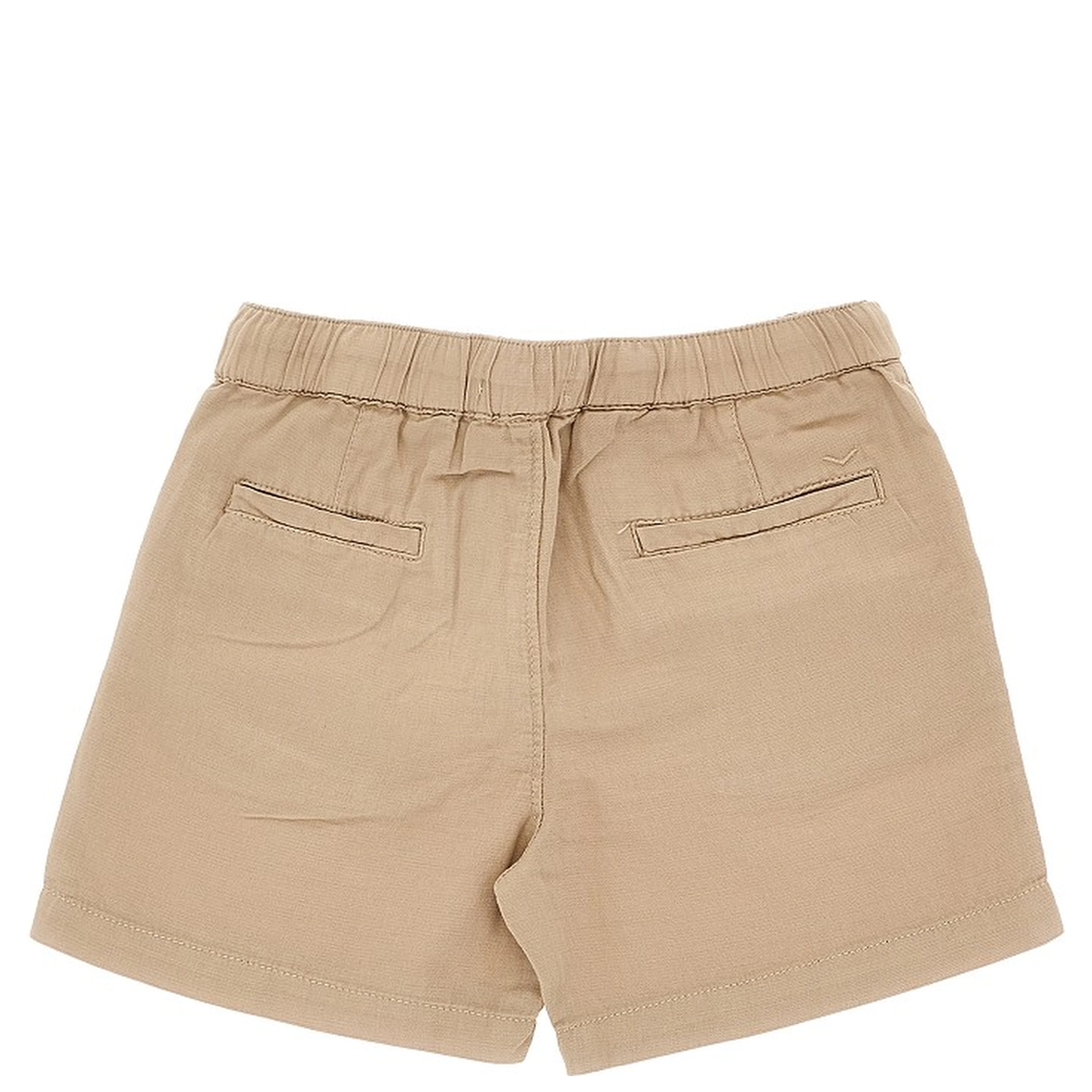 Linen and cotton bermuda shorts