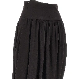 Draped jersey skirt