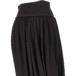 Draped jersey skirt