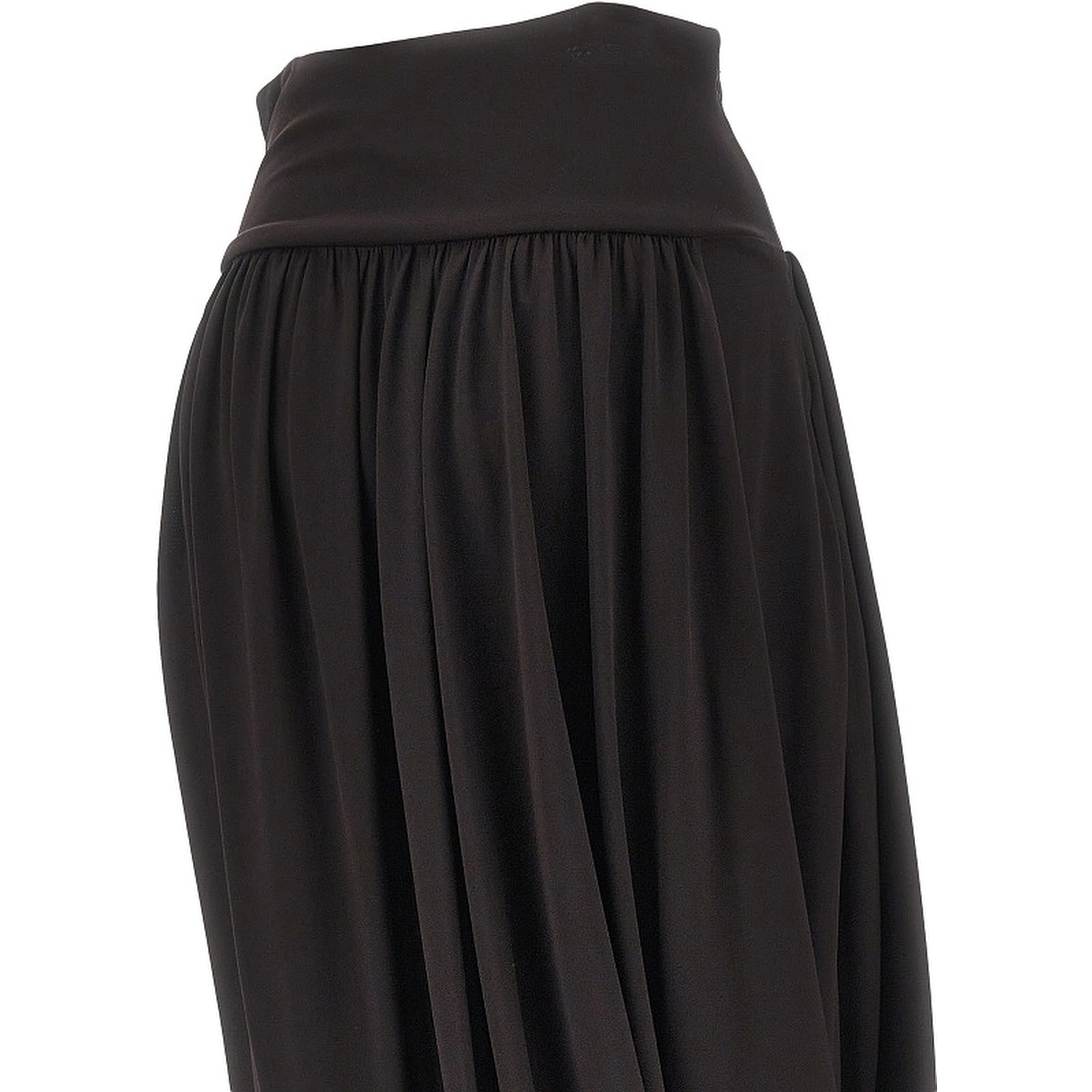 Draped jersey skirt
