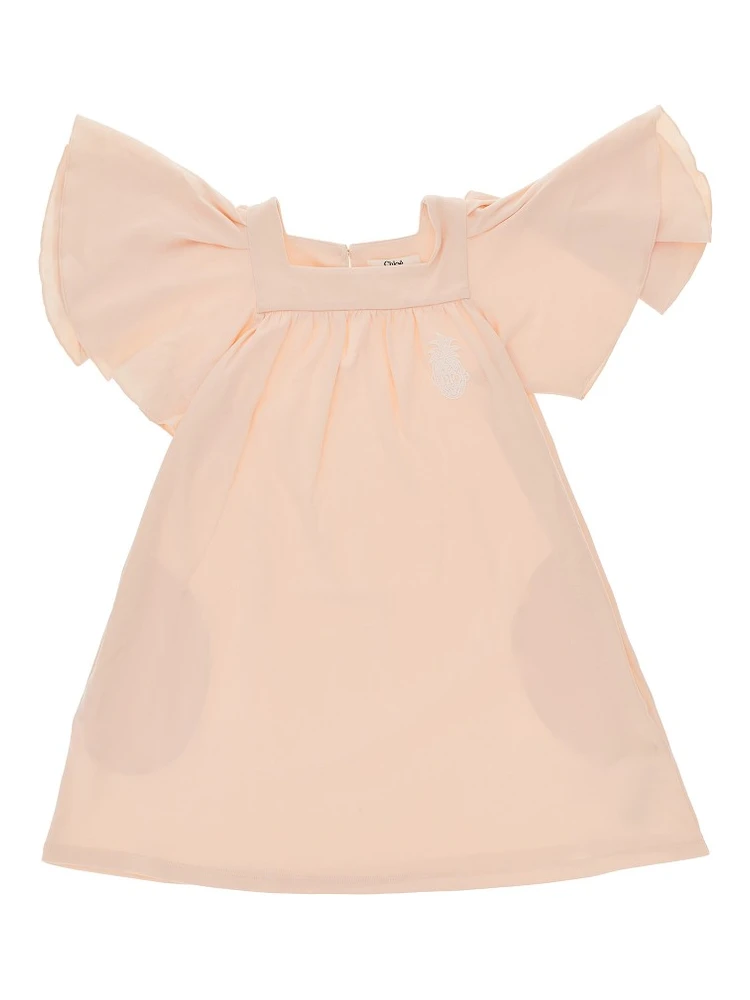 Jersey mini dress with pineapple logo