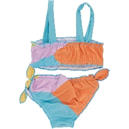 Color-block printed bikini