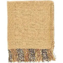 Check wool reversible cape
