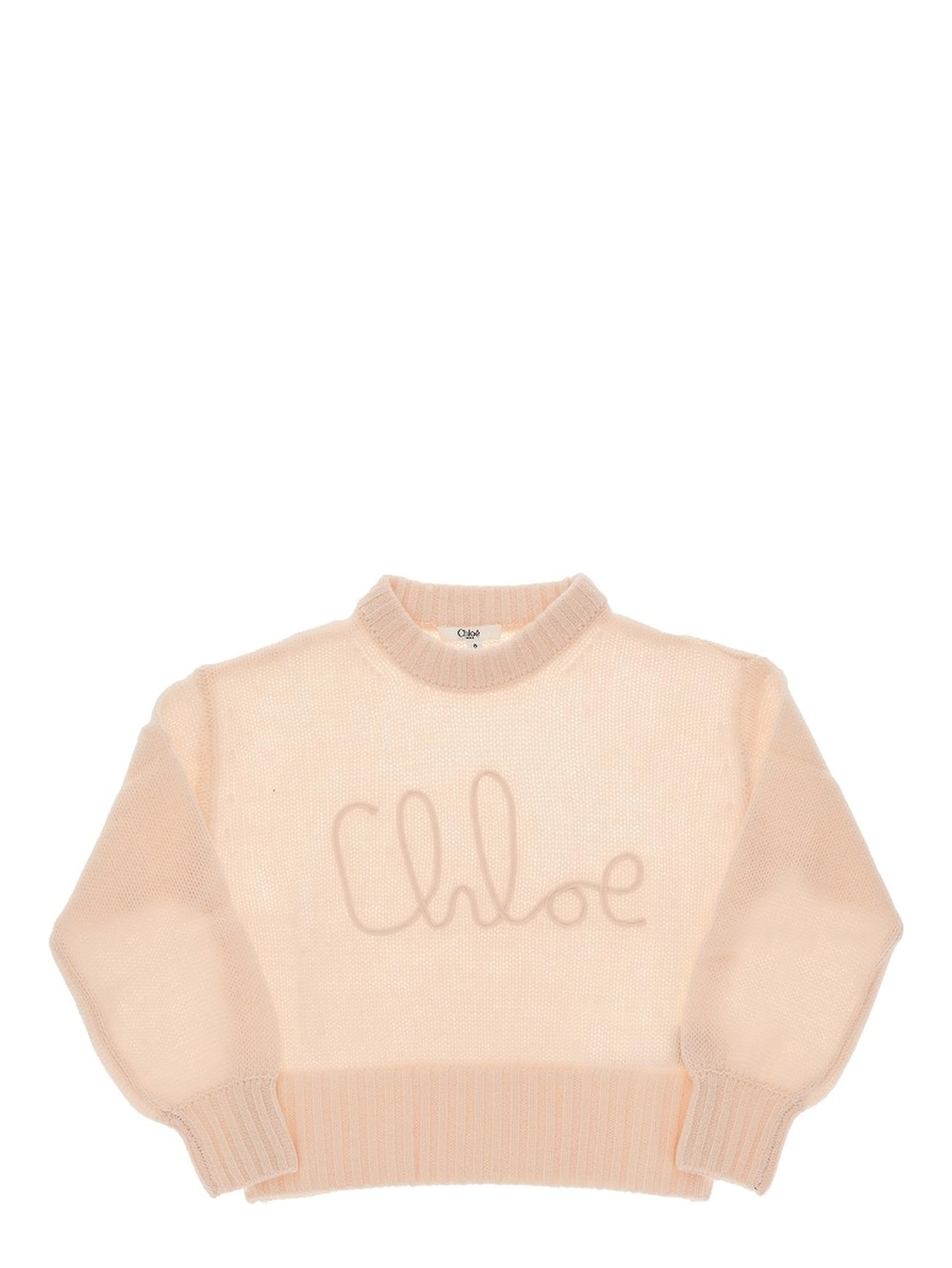 Wool and cashmere sweater with logo
