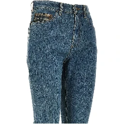 Stretch denim bootcut jeans