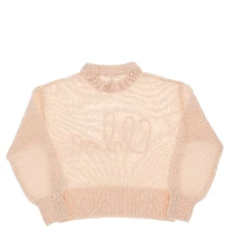 Wool and cashmere sweater with logo