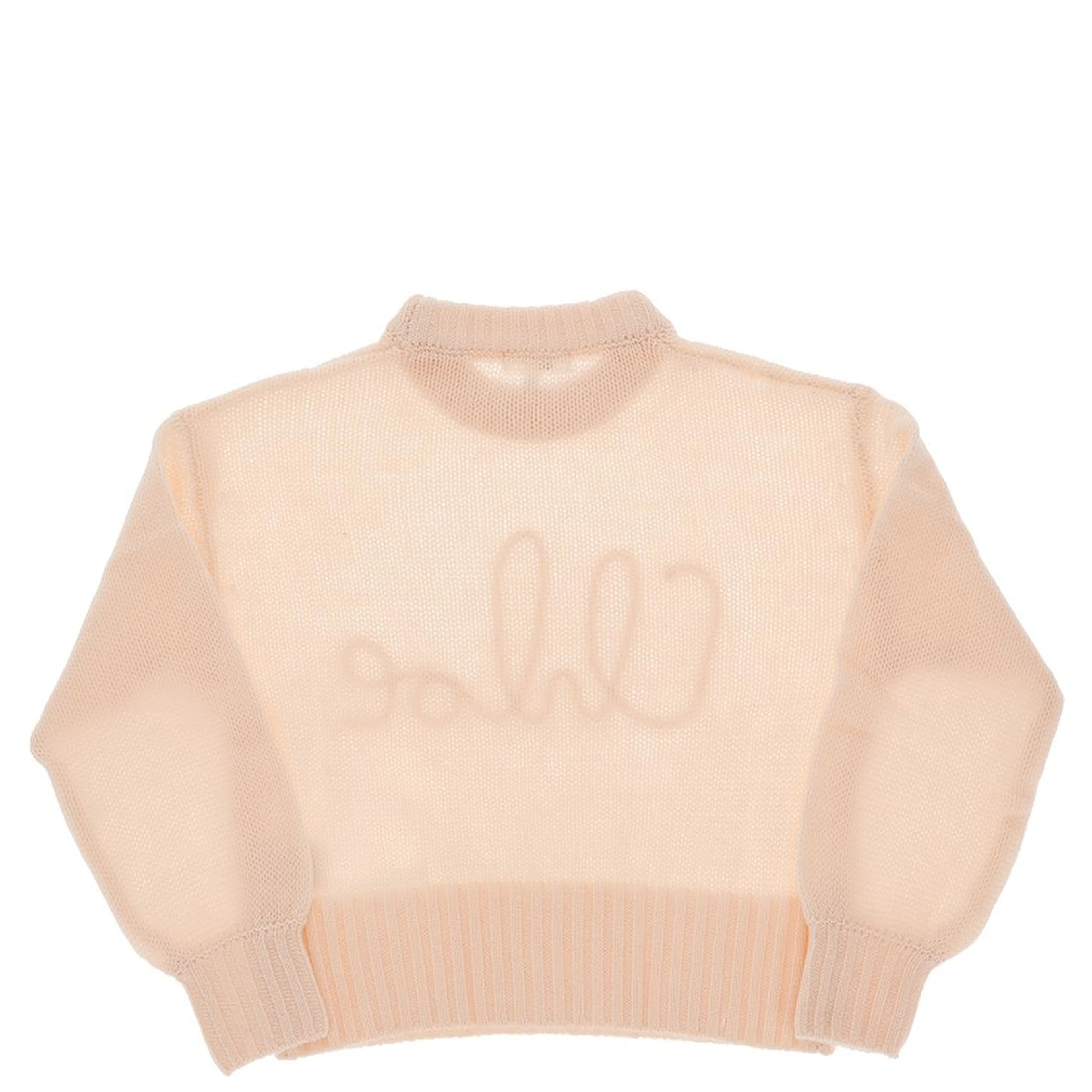 Wool and cashmere sweater with logo