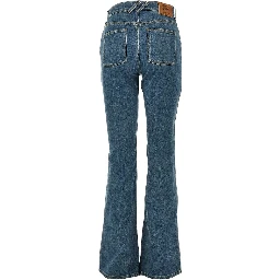Stretch denim bootcut jeans