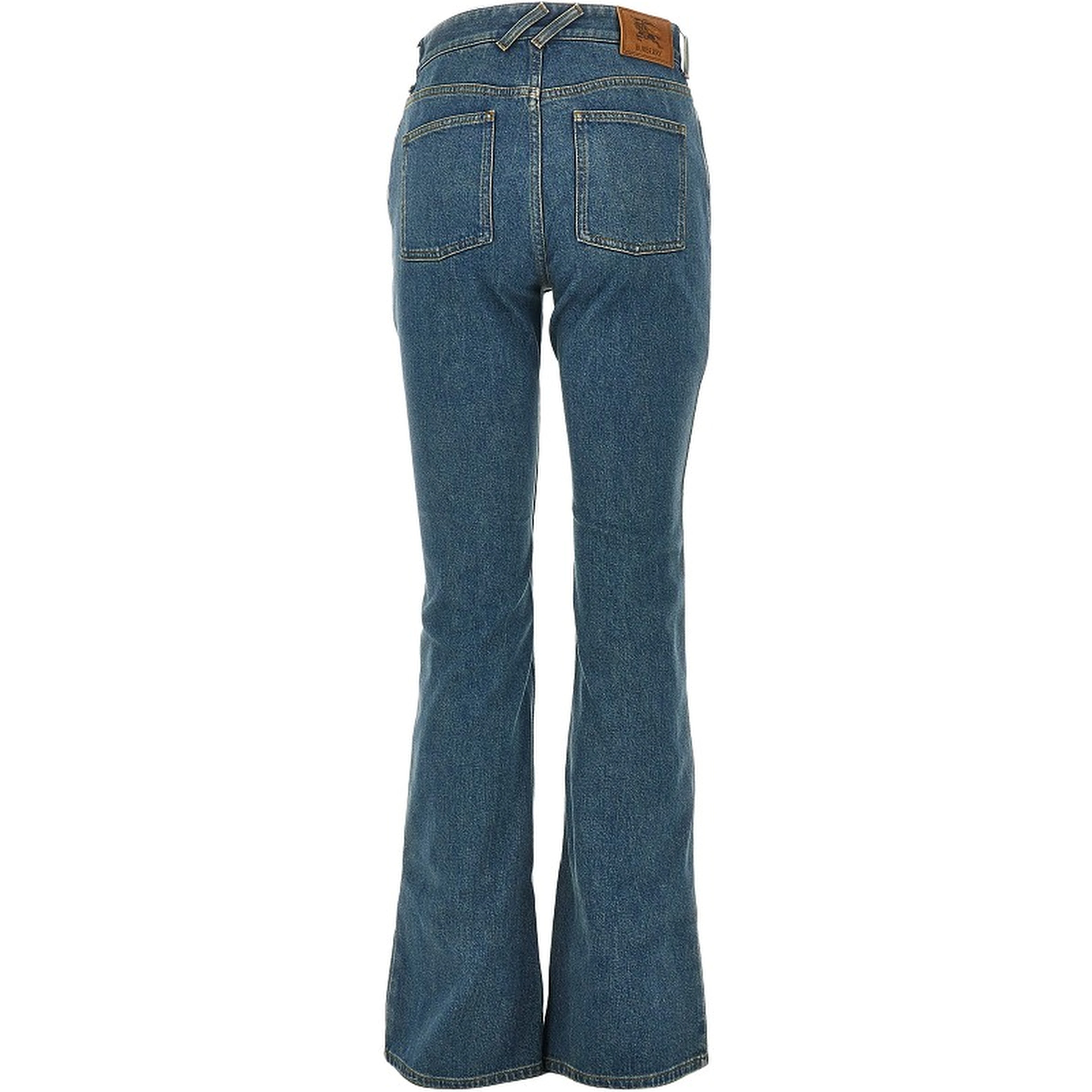 Stretch denim bootcut jeans