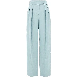 'Tomo' silk and linen pants