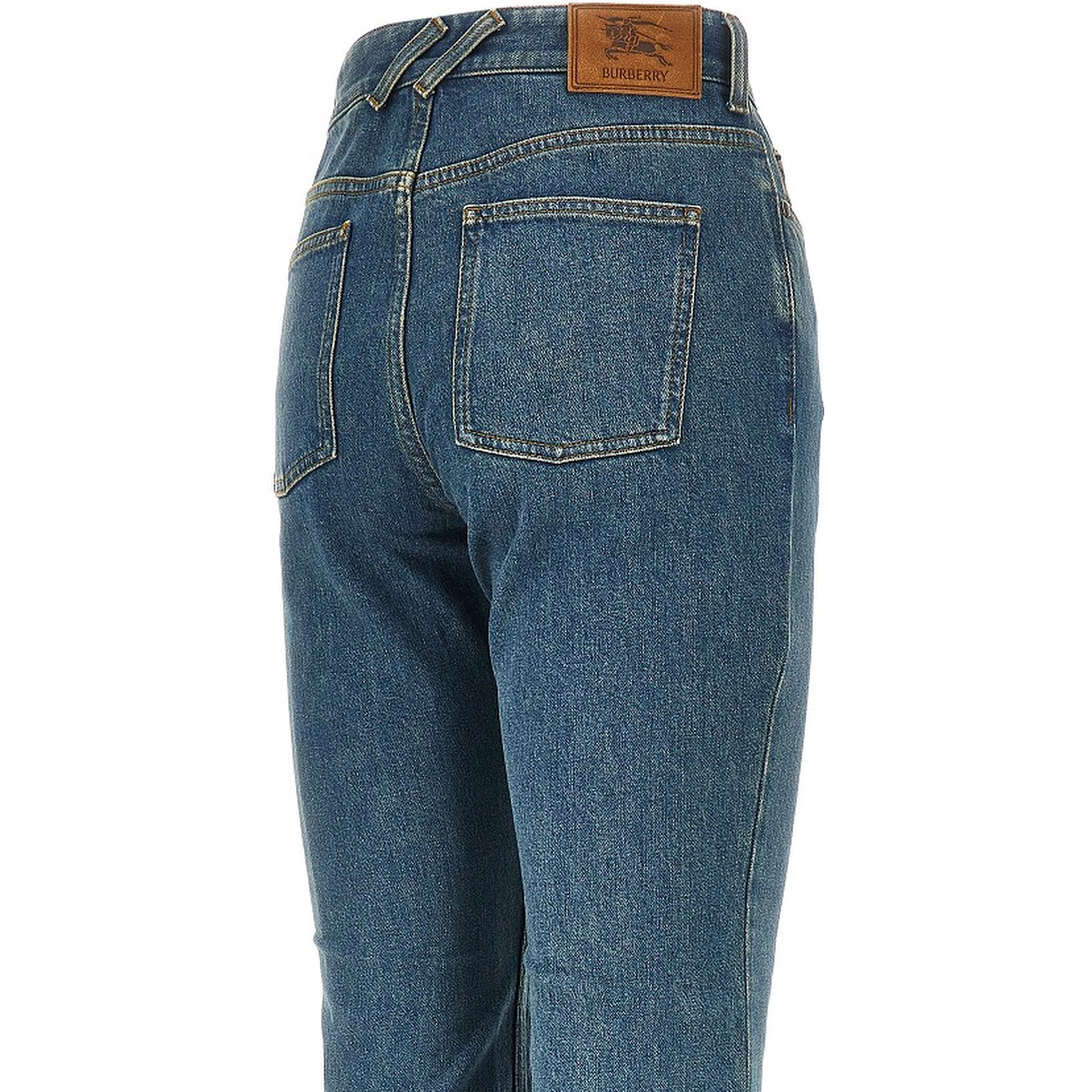 Stretch denim bootcut jeans