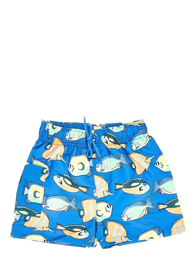 Fish print swimshorts