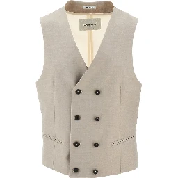 Double-breasted tailored vest