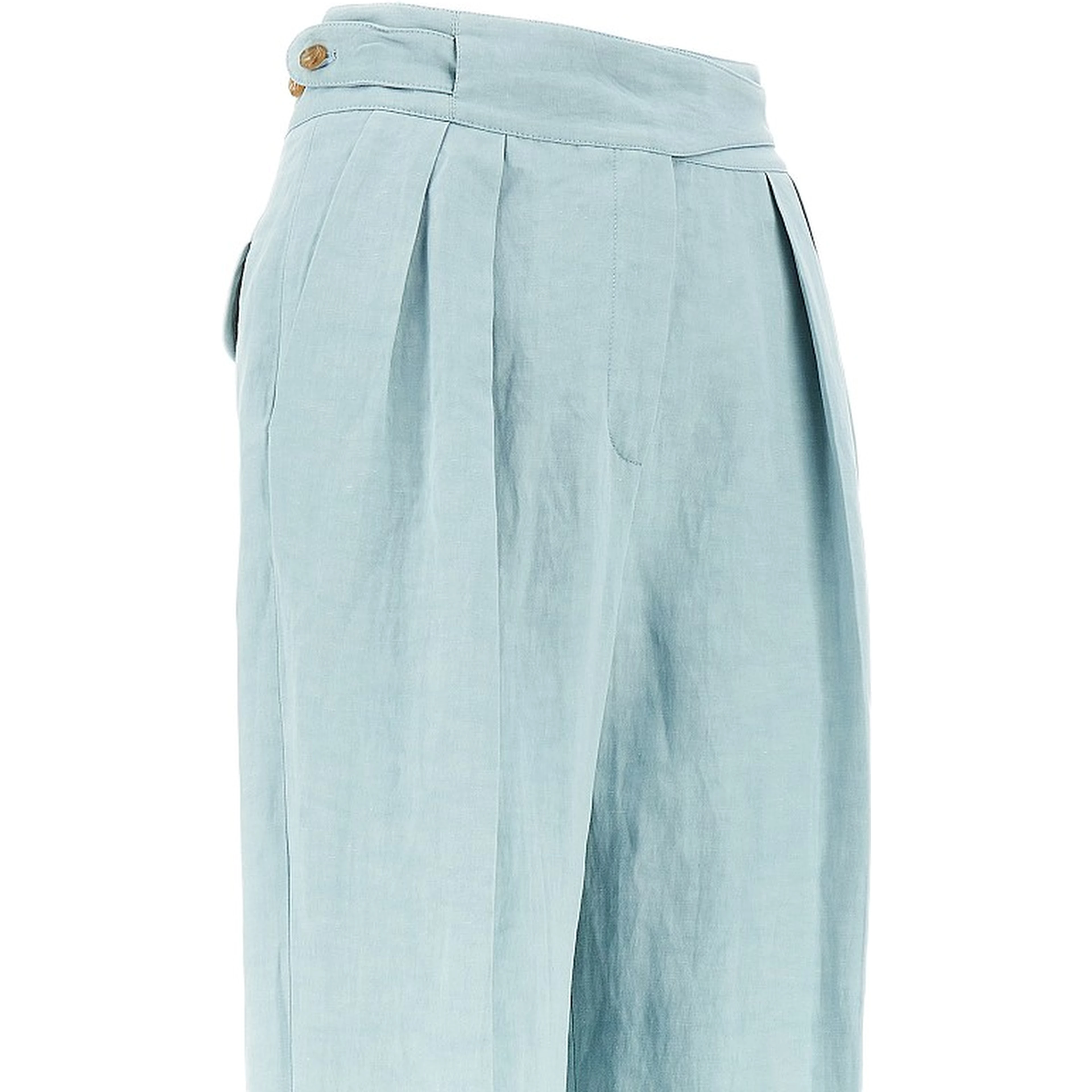 'Tomo' silk and linen pants