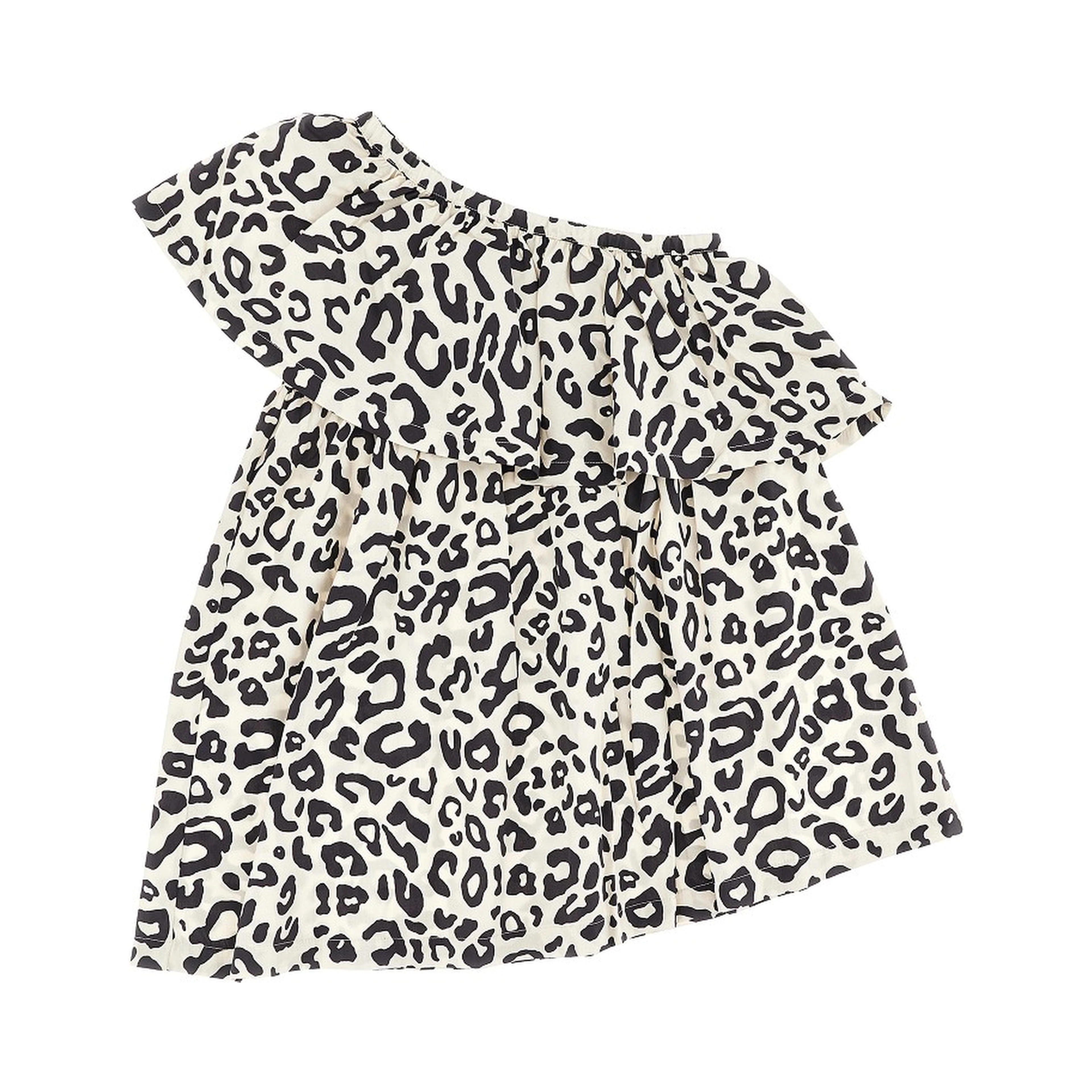 Spotted cotton mini dress