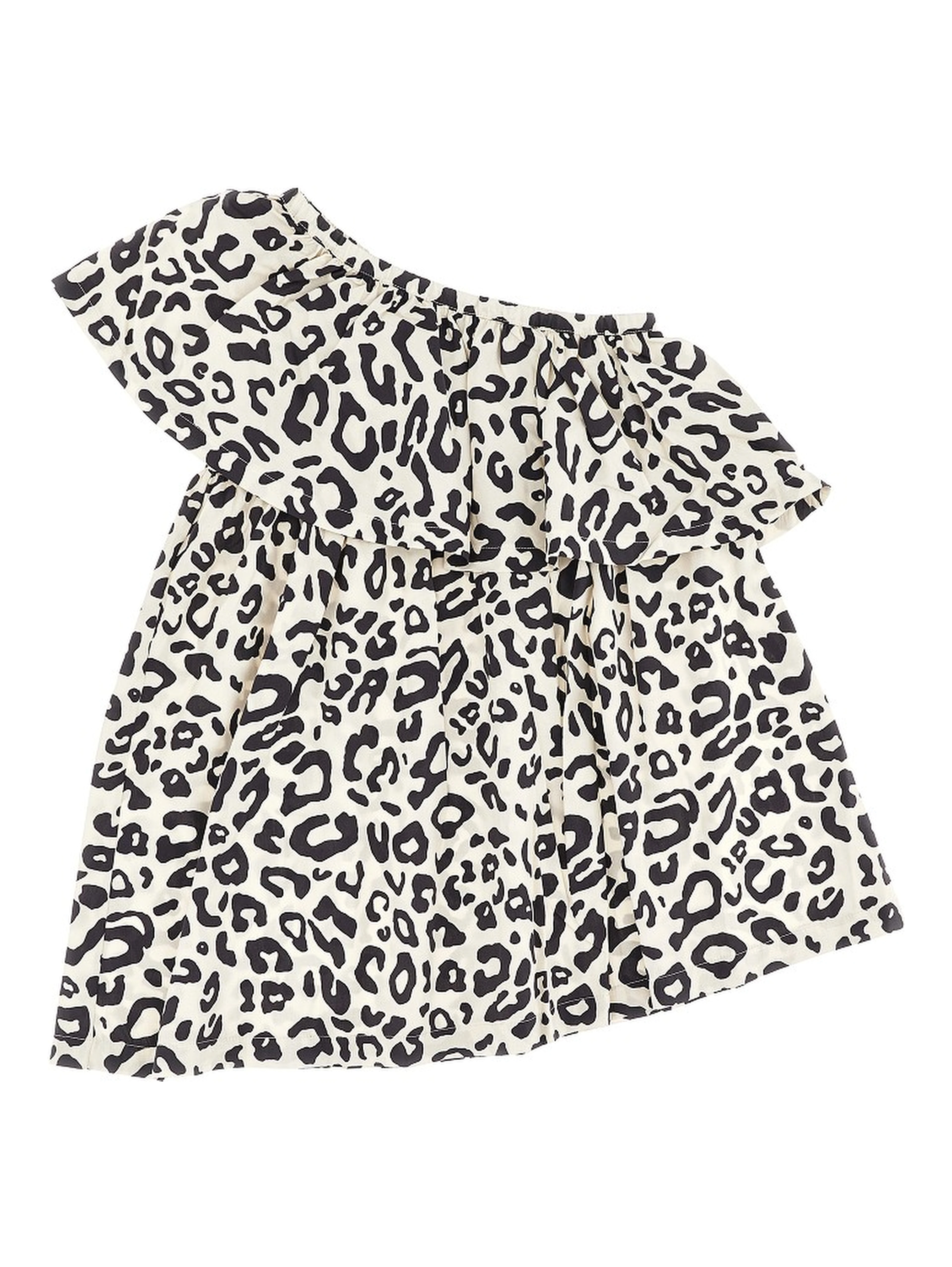 Spotted cotton mini dress