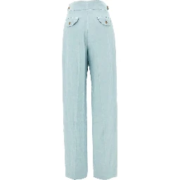'Tomo' silk and linen pants