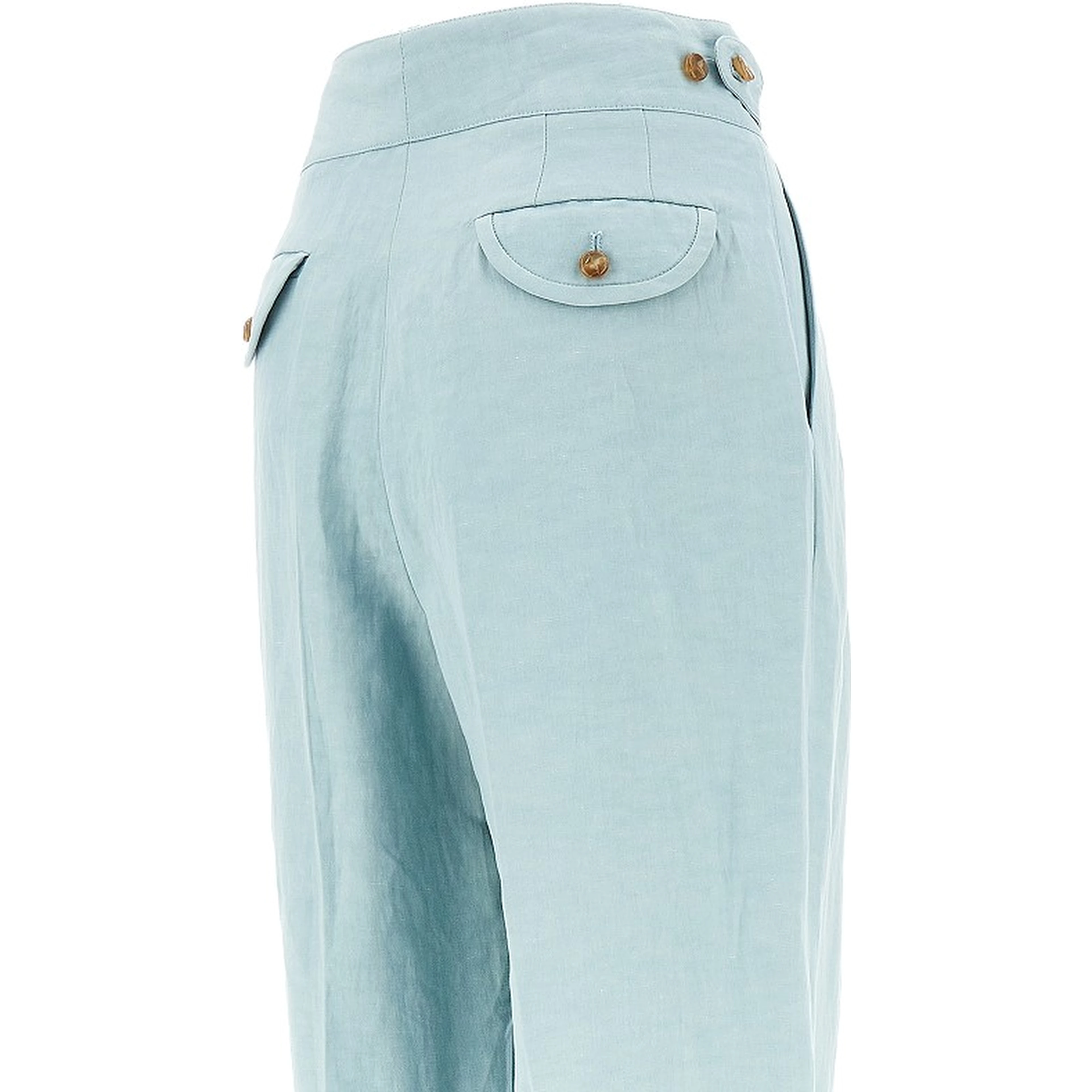 'Tomo' silk and linen pants