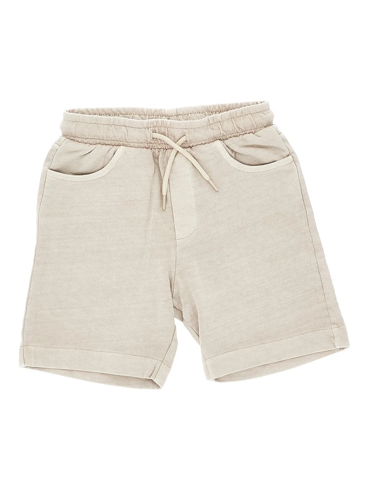 Washed-effect sweatshorts